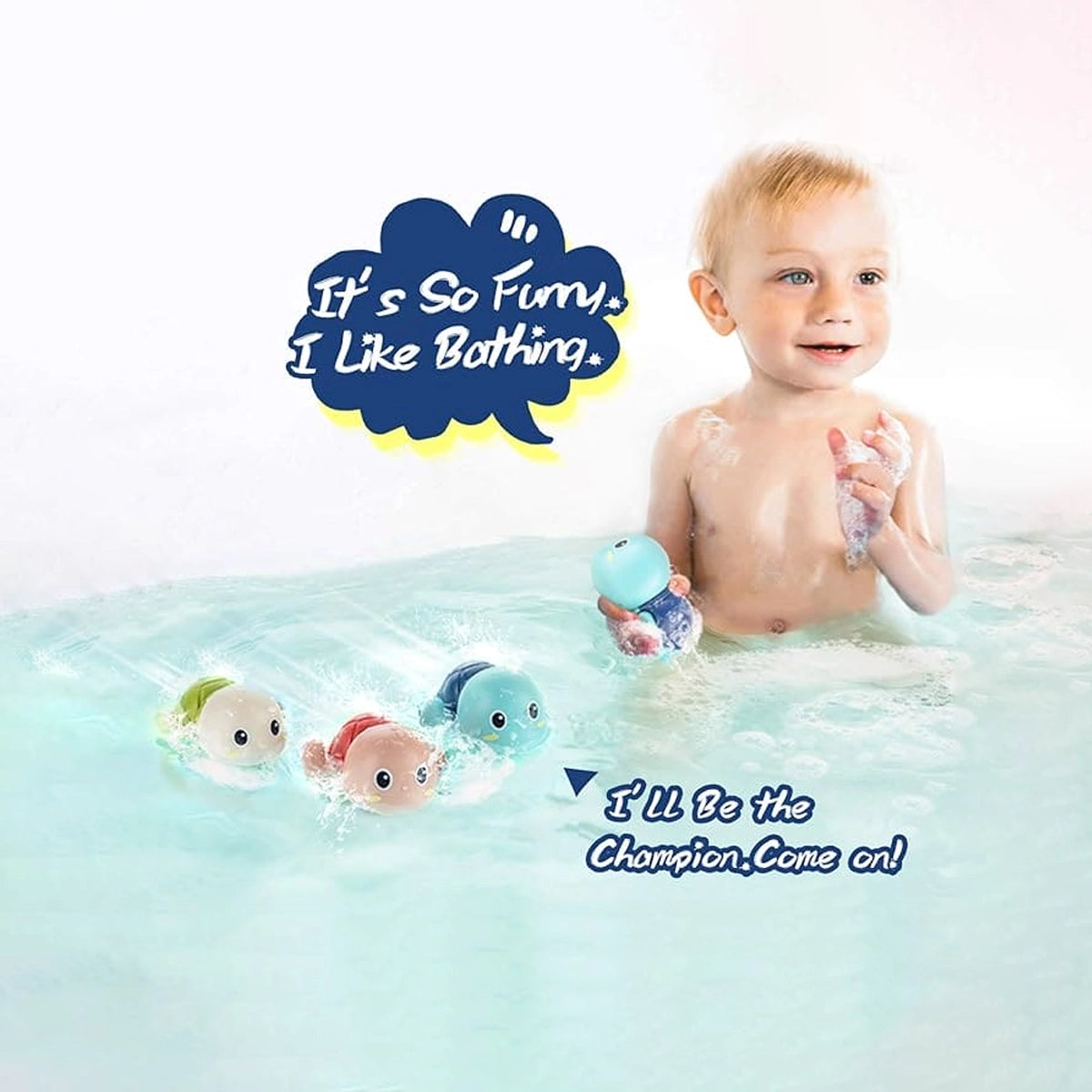 Turtle Splash – Wind-Up Bath Toy 🌊