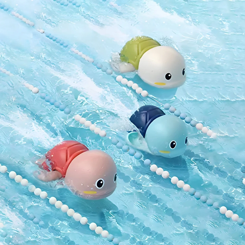 Turtle Splash – Wind-Up Bath Toy 🌊